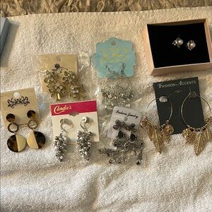 NWT Candie's Gold and Silver Earring Jewelry Lot